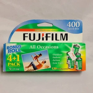 NEW Fujifilm 5x24 Exp Superia X-TRA 400 35mm Film 4+1 Pack XTRA400 NEW Exp 2009 - Picture 1 of 4
