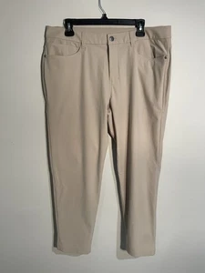 Lululemon ABC Slim-Fit Pants Men's Sz 35x28 Kaiki Warpstreme Cool Fabric LM5AQRS - Picture 1 of 11