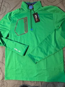 RALPH LAUREN RLX GOLF 1/4 ZIP. GREEN PULLOVER JACKET SIZE XL MEN NWT $148.00 - Picture 1 of 6