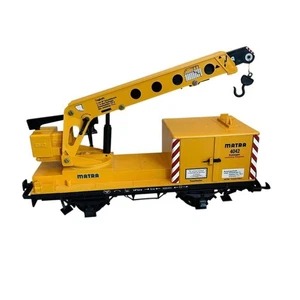 LGB Lehmann G Scale Matra Construction Crane Train Railway Collectible Railroad - Picture 1 of 14