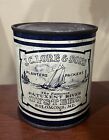JC Lore and Sons Oyster Tin Can Pint Solomons, MD Rare
