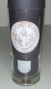 UNIVERSITY OF ALABAMA 1925 - 1992 National Football Champions Glass Crimson Tide - Picture 1 of 4