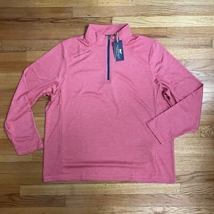 NWT Vineyard Vines Men's 1/4-Zip Shirt XXL Sailors Red On the Go Performance - Picture 1 of 11