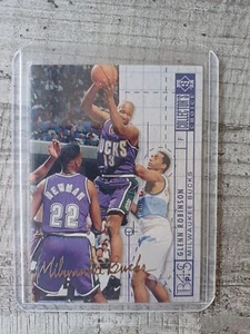1994-95 Upper Deck Gold Auto Glenn Robinson Milwaukee Bucks #386 RC - Picture 1 of 2
