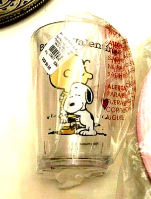 Disney Snoopy Pottery Barn Valentine cup Peanuts Holiday party Birthday 🌈 . - Image 1 of 4