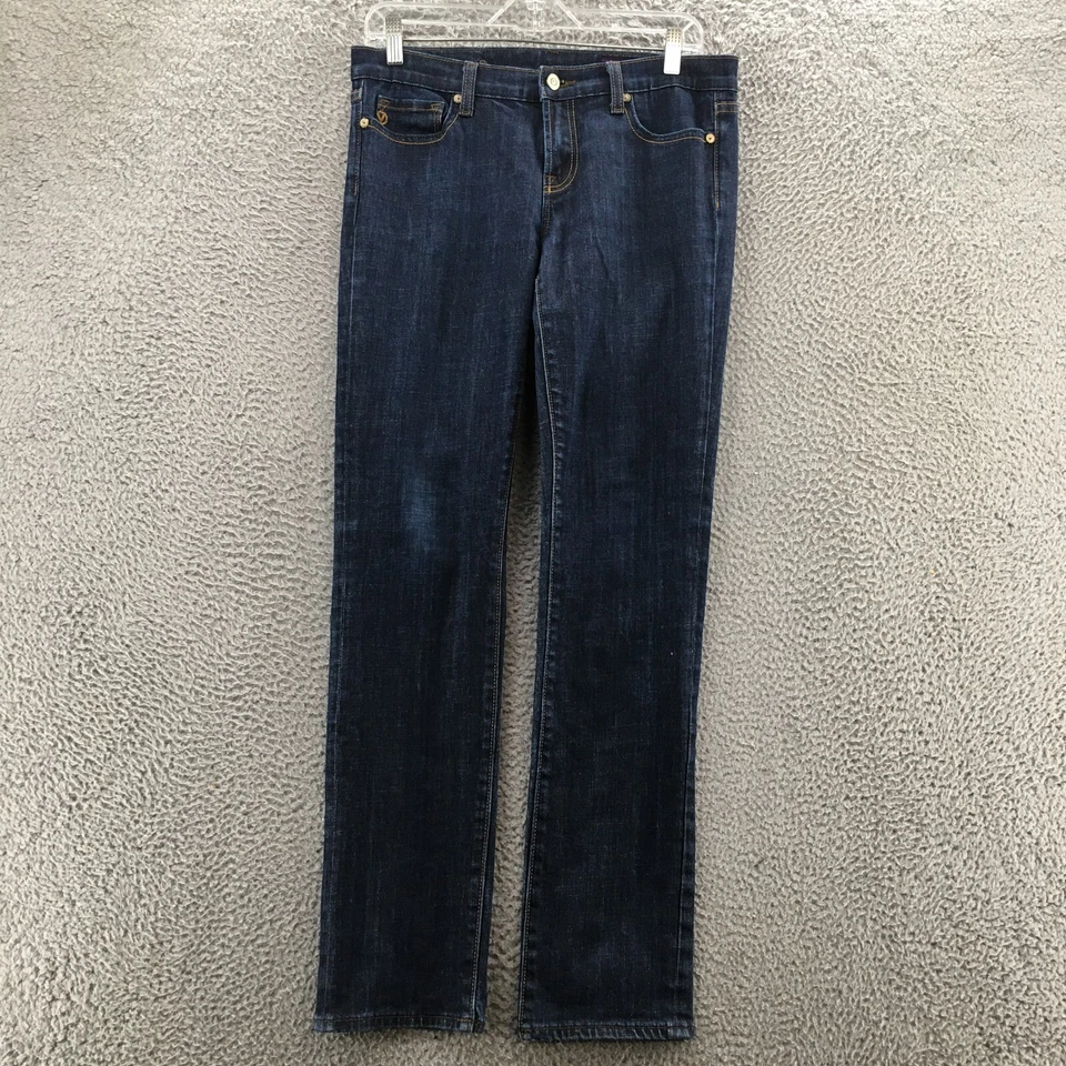 Vigoss Tapered Leg Jeans Womens 9 (actual 32x32) Blue Dark Wash Denim Mid Rise - Image 1 of 4
