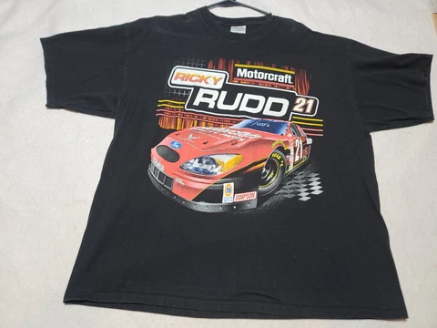 Vintage Ricky Rudd Motorcraft Tshirt size  Nascar all over print xxl Cover