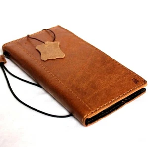 Echt Voll Leder Tasche für Apple iPhone 6 Plus Book Wallet Slim Cover Luxus - Bild 1 von 8