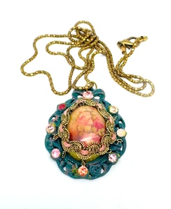 Precioso collar Michal Negrin con cristales de colores #46# - Imagen 1 de 9