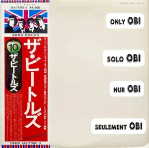 THE BEATLES The Beatles Japan ( EAS-77001•2 ) ***Only OBI*** - Picture 1 of 1