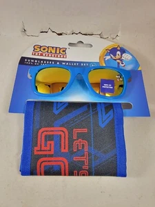 Sonic The Hedgehog Kids Sunglasses & Wallet Set.. New - Picture 1 of 11