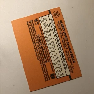 1990 Donruss #390 Albert Belle (RC) NO DOT ERROR And Base Card 2 Card Lot Mint - Bild 1 von 3