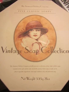 VERSIEGELT VINTAGE KOLLEKTION LILA SET 5 KLASSISCHE SEIFEN DIE SOMERSET TOILETTE UK - Bild 1 von 4