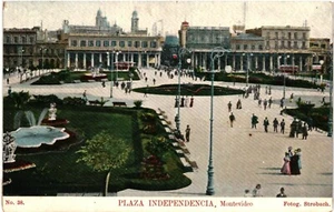 CPA Carte postale Uruguay Montevideo Plaza Independencia début 1900 VM95576ok - Picture 1 of 2