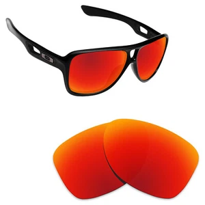 Hawkry Polycarbonate Replacement Lenses for-Oakley Sunglass Dispatch 2-Fire Red - Picture 1 of 3