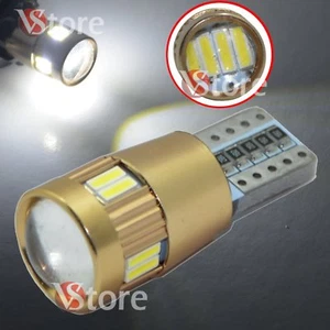 2 LED T10 Lampade HID Canbus 12 LED SMD 4014 NO Errore Luci BIANCO Posizione - Foto 1 di 3