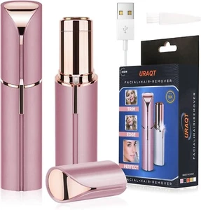 New Electric Facial Hair Shaver | Lady Women USB Rechargeable Trimmer Razor Pink - Picture 1 of 7