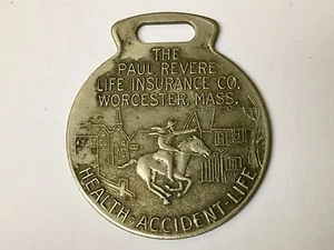PAUL REVERE INSURANCE MEDAL TAG - Picture 1 of 2