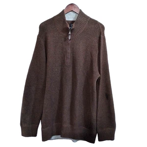 Berkley Jensen Minimalist Classic Half-Zip Mock Neck Fleece Pullover Sweater XL - Picture 1 of 11