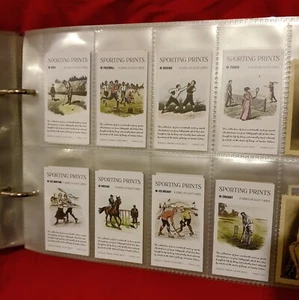 SPORTS ADVERTISEMENT CIGARETTE TRADE CARDS SET GOLF CRICKET FOOTBALL ICE HOCKEY - Picture 1 of 2