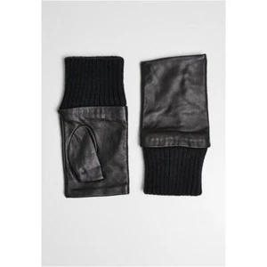 Urban Classics Moitié Doigt Synthétique Cuir Gants en Cuir - Imagen 1 de 4