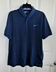 Camisa Polo Nike Para Hombre Grande Dri-Fit Golf Azul Manga Corta - Imagen 1 de 5