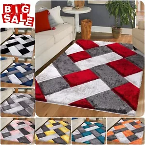 New Modern Shaggy Soft Rug Living Room Bedroom Carpet Runner Indoor/Outdoor Mat* - Picture 1 of 28