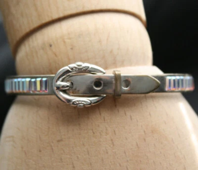 Brazalete con hebilla de diamantes de imitación vintage HENRI BENDEL AB Baguette Foto 1 de 4