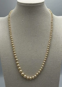 Vintage Danecraft 24" Fugi abgestufte Perlenkette - Bild 1 von 5