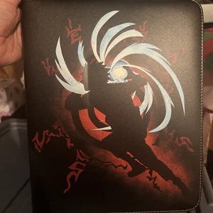 Naruto Zip Up Card Binder with 50 Sheets & 5 Colored Sheet Seperators - Picture 1 of 4
