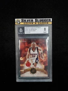 2000-01 Jason Kidd Fleer Authority Seal of Approval /250 #SA3 Becket BGS 8 Suns - Bild 1 von 2