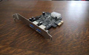 PCI Express Card 2 ports USB 3.0 SuperSpeed - Photo 1/4