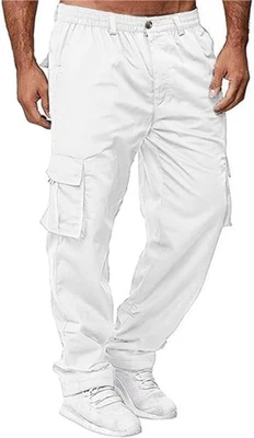 Pantalones cargo informales HUNGSON para hombre - Pantalones deportivos pantalones deportivos 32 Foto 1 de 4