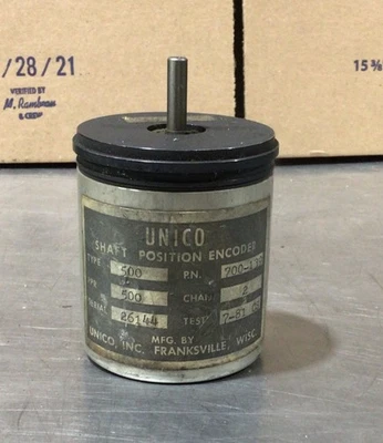 Unico 700-139 Shaft Position Encoder Type 500 26144 - Image 1 of 4