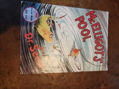 McElligot's Pool Dr. Seuss Vintage Crest Promo 1975 Banned RARE 1970s Softcover Foto 1 de 4