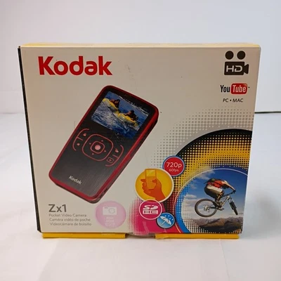Kodak Zx1 Pocket Video Camera Pink Rose 720p 60fps Weather Resistant Brand New - Image 1 of 4