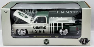 M2 Machines 1973 Chevrolet Cheyenne 10 Quaker State Green and White 1/24 New - Picture 1 of 12