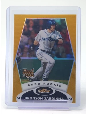 BRONSON SARDINHA 2008 TOPPS FINEST ROOKIE GOLD REFRACTOR RC /50 Q4243 - Image 1 of 2