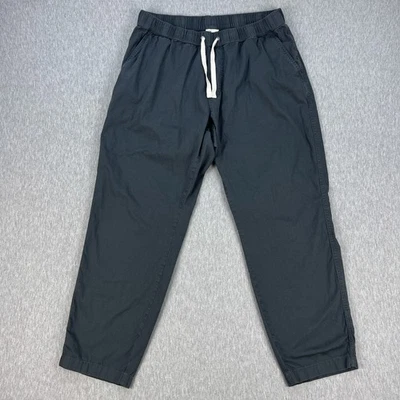 Pact Organic Cotton Daily Pants Womens XL Dark Gray Stretch Elastic Waist Comfy - Image 1 of 4