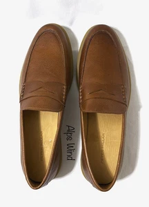 Mocassino PETER MILLAR Crown Artigianale Uomo Escursionista Pebble Grain Penny 13 NUOVO - Foto 1 di 9