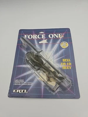 Vintage New 1992 Ertl Force One Diecast Bell UH-1H Huey Iroquois Army Helicopter - Image 1 of 3
