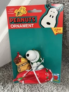Vintage Rare Kurt S. Adler Snoopy With Presents In The Airplane Ornament - Bild 1 von 6