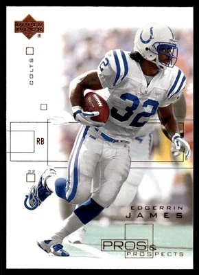 2001 Upper Deck Pros & Prospects Edgerrin James Indianapolis Colts #37 - Image 1 of 2