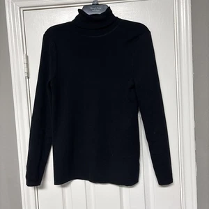 Chicos Pullover Neu ohne Etikett Größe 1 schwarz Rollkragen kostenloser Versand - Bild 1 von 4