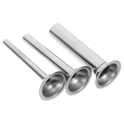  3 Piece Sausage Stuffer Tubes Set Stainless Steel Meat Filler Food Grinder - Image 1 of 4
