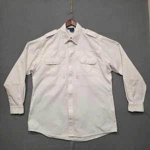 Propper Men's White Heavy Zippered Tactical Long Sleeve Shirt Size XL/L - Picture 1 of 7