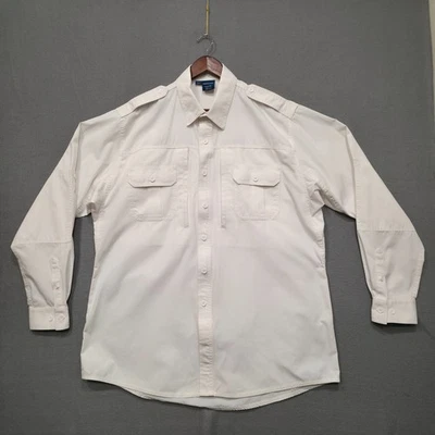 Propper Men's White Heavy Zippered Tactical Long Sleeve Shirt Size XL/L - Image 1 of 4