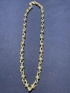Premier Designs Silver Tone Bali Style Cable Chain Link Necklace 18" - Picture 1 of 6