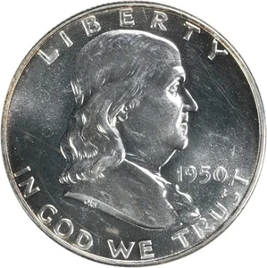 1950 Franklin Silber Half Dollar Auswahl PP + ungeprüft #929 - Bild 1 von 2