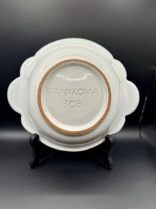 Vintage Frankoma 30B Prairie weiß Griff überbackene Schüssel 8" - Bild 1 von 7